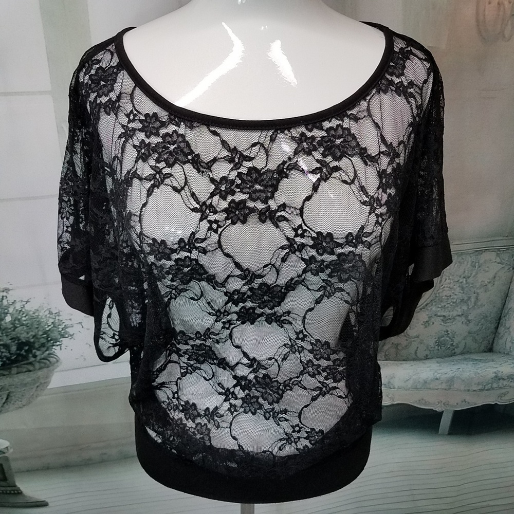 blouse size medium black - Picture 3 of 6